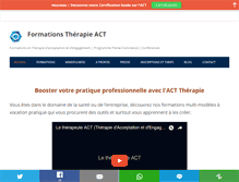 Tablet Screenshot of act-therapie.com